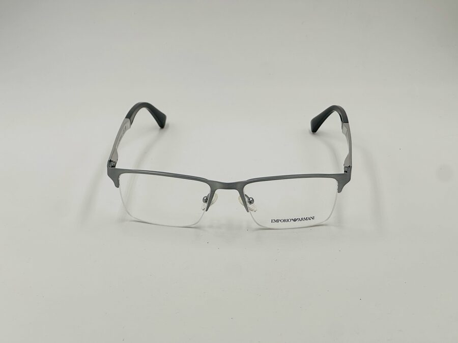 Emporio Armani gunmetal browline frame