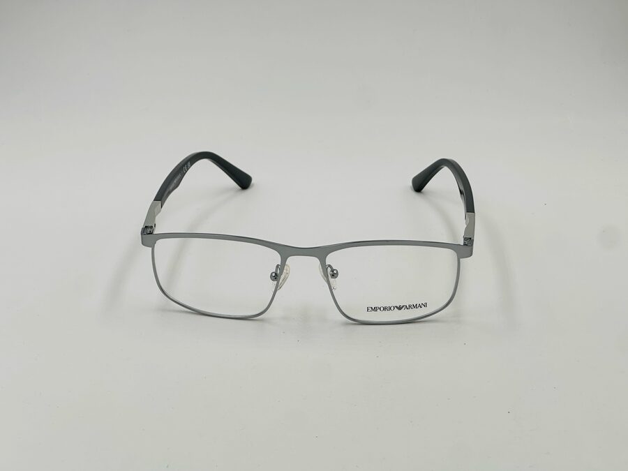 Emporio Armani gunmetal rectangular frame