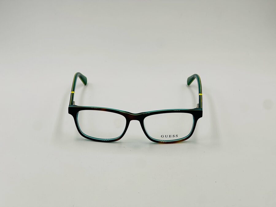 Guess black and teal rectangular frame