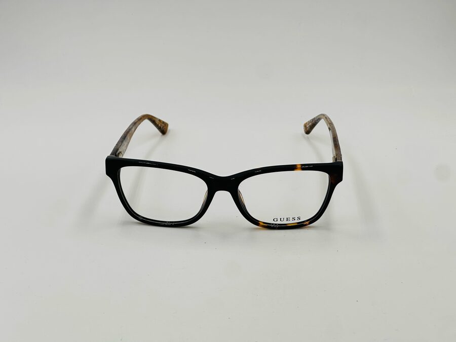 Guess black rectangular frame with tortoise trim