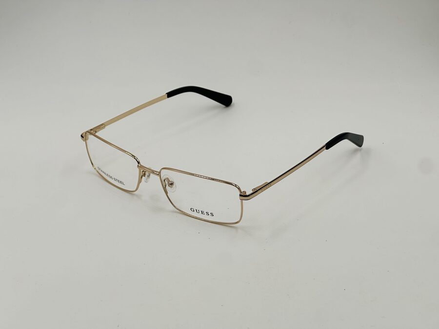 Guess gold rectangular metal frame