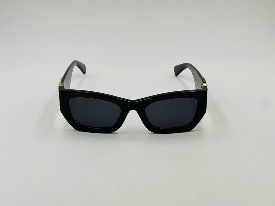 Miu Miu black bold rectangular sunglasses