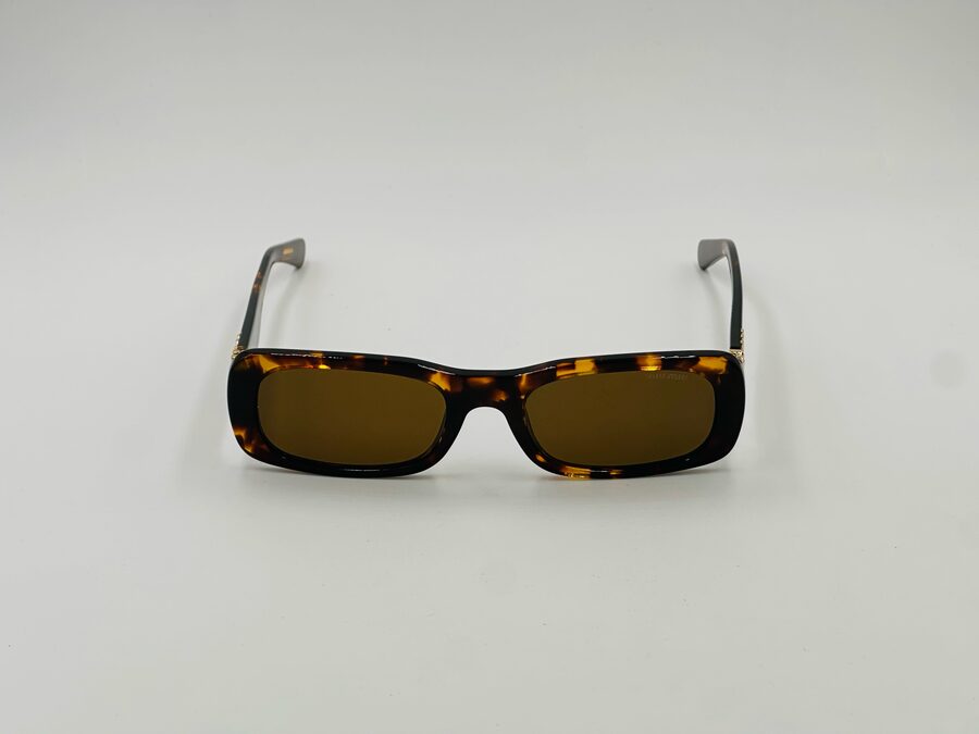 Miu Miu tortoiseshell bold rectangular sunglasses