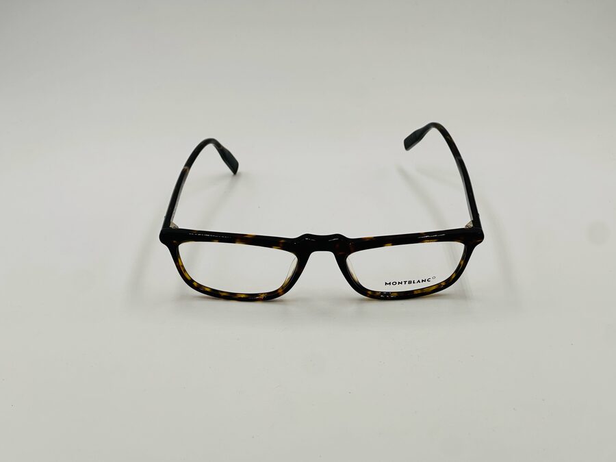 Mont Blanc black wire round optical frame
