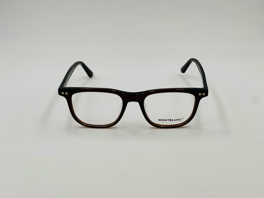 Mont Blanc black square optical frame
