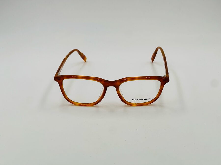 Mont Blanc tortoiseshell round optical frame