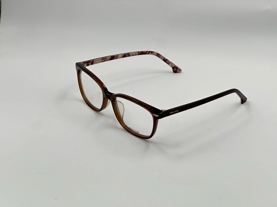 Police tortoiseshell round optical frame