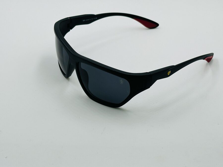 Ray-Ban black wraparound sport sunglasses