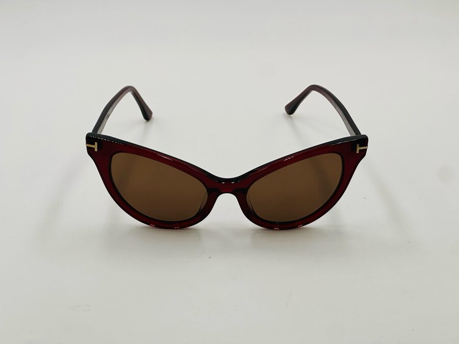 Tom Ford burgundy cat-eye sunglasses