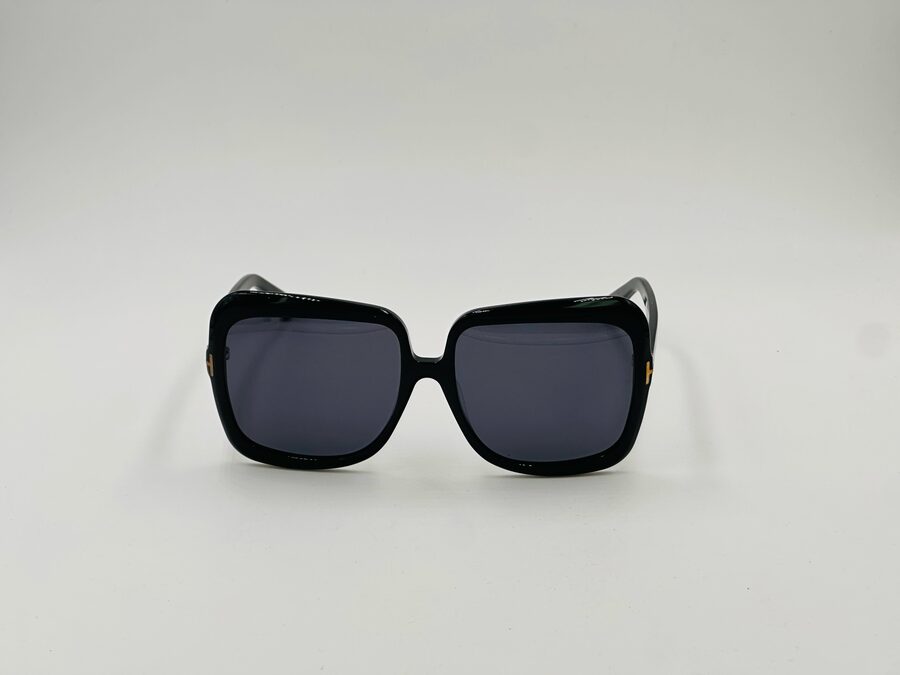 Tom Ford black oversized square sunglasses