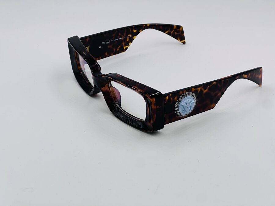 Versace tortoiseshell sunglasses with Medusa medallion